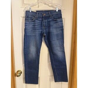 Hollister Super Skinny Jeans Mens 32x30 Dark Wash Button Fly Stretch Denim